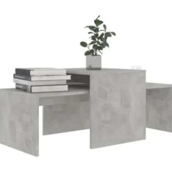 vidaXL - Salontafel - Grijs - Bewerkt hout