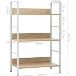 vidaXL - Schappenkast - Bruin - Bewerkt hout