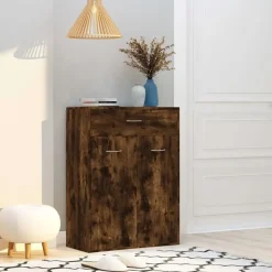 vidaXL - Schoenenkast - Bruin - Bewerkt hout