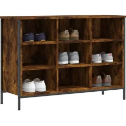 vidaXL - Schoenenkast - Bruin - Bewerkt hout