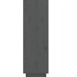 vidaXL - Schoenenkast - Grijs - Grenenhout