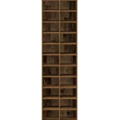 vidaXL - Schoenenkast - Oud hout - Bewerkt hout - 22 paar - 54x34x183 cm