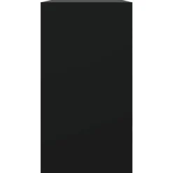 vidaXL - Schoenenkast 3 paar met 1 klep - Zwart - Bewerkt hout - 80x34x63 cm