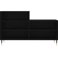 vidaXL - Schoenenkast 10 paar met metalen poten - Zwart - Hout - 102x36x60 cm