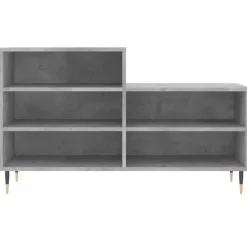 vidaXL - Schoenenkast 10 paar met metalen poten - Betongrijs - 102x36x60 cm