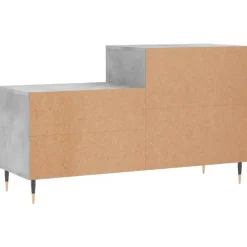 vidaXL - Schoenenkast 10 paar met metalen poten - Betongrijs - 102x36x60 cm