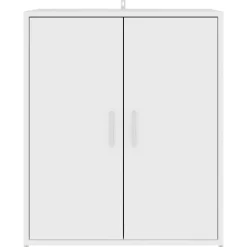 vidaXL - Schoenenkast - Wit - Bewerkt hout - 60 x 35 x 70 cm