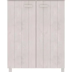 vidaXL - Schoenenkast - Wit - Grenenhout