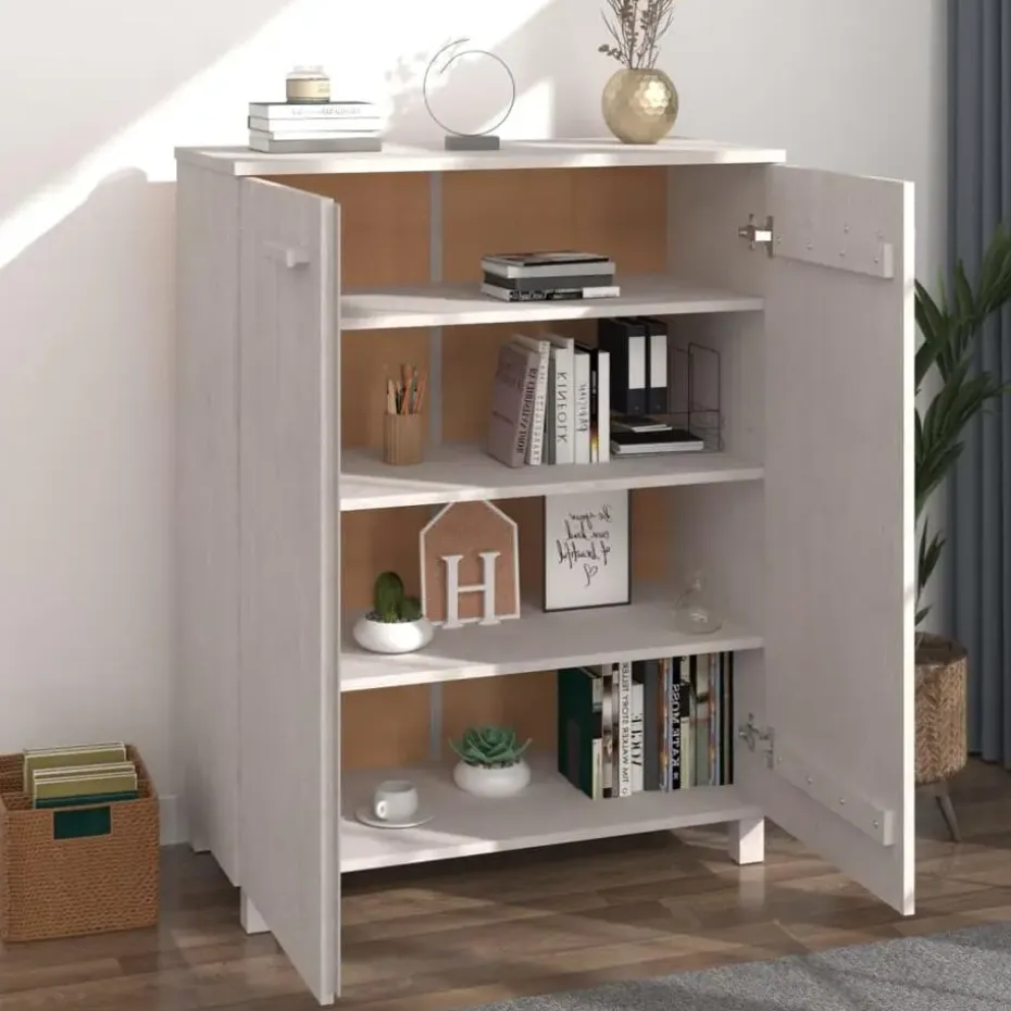 vidaXL - Schoenenkast - Wit - Grenenhout