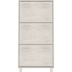 vidaXL - Schoenenkast - Wit - Grenenhout