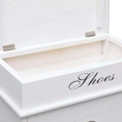 vidaXL - Schoenenkast - Wit - Hout