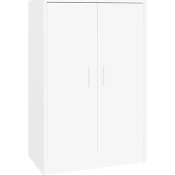 vidaXL - Schoenenkast - Wit - Bewerkt hout - 60 x 35 x 92 cm