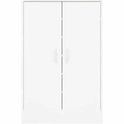 vidaXL - Schoenenkast - Wit - Bewerkt hout - 60 x 35 x 92 cm