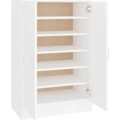 vidaXL - Schoenenkast - Wit - Bewerkt hout - 60 x 35 x 92 cm