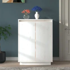 vidaXL - Schoenenkast - Wit - Grenenhout