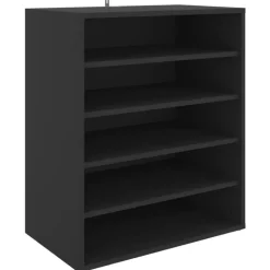 vidaXL - Schoenenkast - Zwart - Bewerkt hout - 60 x 35 x 70 cm