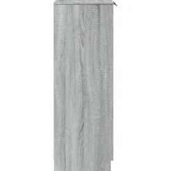 vidaXL - Schoenenkast met 2 deuren - Grijs sonoma eiken - Hout - 59x35x100.5 cm