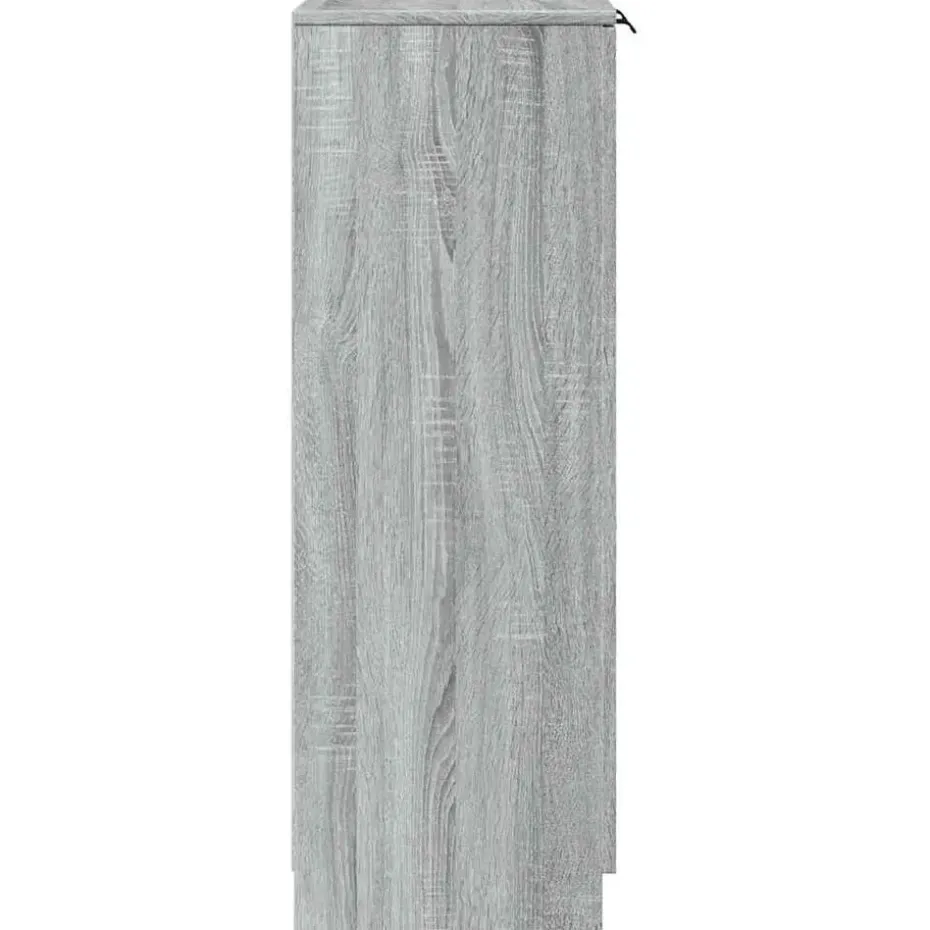 vidaXL - Schoenenkast met 2 deuren - Grijs sonoma eiken - Hout - 59x35x100.5 cm