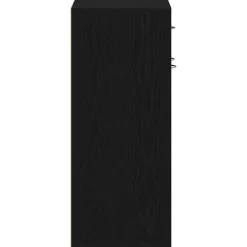 vidaXL - Schoenenkast met 1 lade en 2 deuren - Zwart eiken - Hout - 60x35x84 cm