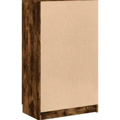vidaXL - Schoenenkast met 2 deuren - Gerookt eiken - Hout - 59x35x100 cm