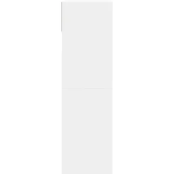 vidaXL - Schoenenkast met opbergvak en 2 kleppen 12 paar - Wit - 80x34x116 cm