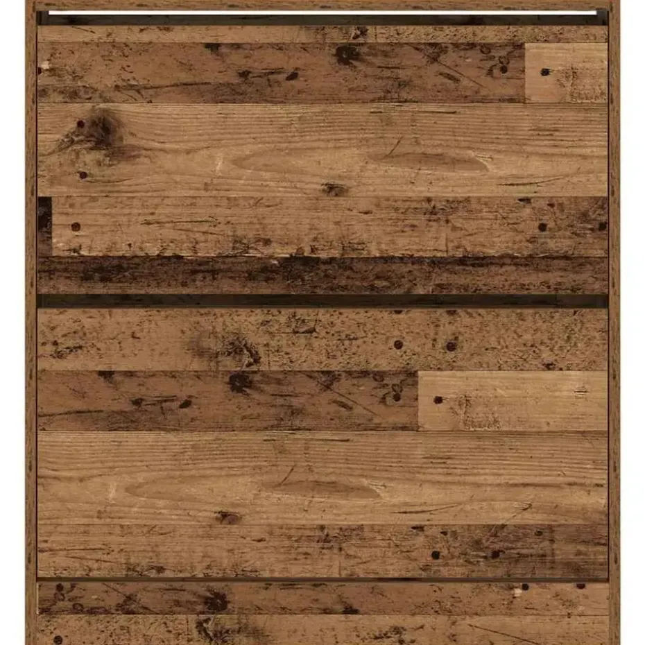 vidaXL - Schoenenkast voor entree 4 paar - Oud hout - 80x21x87,5 cm