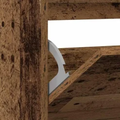 vidaXL - Schoenenkast voor entree 4 paar - Oud hout - 80x21x87,5 cm