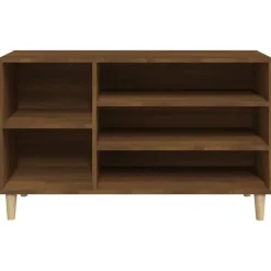 vidaXL - Schoenenrek - Bruin - Bewerkt hout