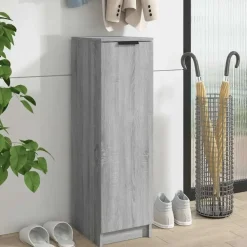 vidaXL - Schoenenrek - Grijs - Bewerkt hout