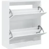 vidaXL - Schoenenrek - Wit - Bewerkt hout - 80 x 34 x 96.5 cm