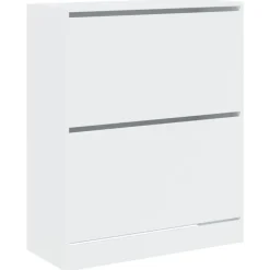 vidaXL - Schoenenrek - Wit - Bewerkt hout - 80 x 34 x 96.5 cm