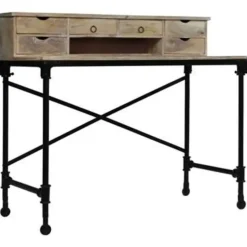 vidaXL - Schrijftafel - Bruin - Hout