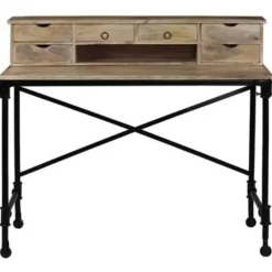 vidaXL - Schrijftafel - Bruin - Hout