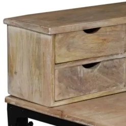 vidaXL - Schrijftafel - Bruin - Hout