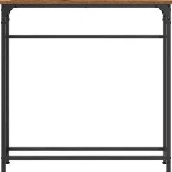 vidaXL - Sidetable - Oud hout - Gelaagd hout en metaal - 75x19.5x75 cm