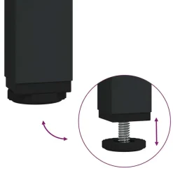 vidaXL - Sidetable - Oud hout - Gelaagd hout en metaal - 75x19.5x75 cm