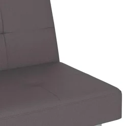 vidaXL - Slaapbank met bekerhouders - Grijs - Kunstleer