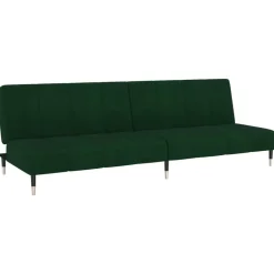 vidaXL - Slaapbank 2-zits - Donkergroen - Fluweel