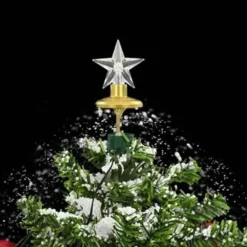 vidaXL - Sneeuwende Kerstboom - Groen - 75 x 60 cm