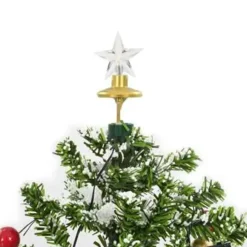 vidaXL - Sneeuwende Kerstboom - Groen - 75 x 60 cm