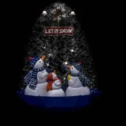 vidaXL - Sneeuwende Kerstboom - Blauw - PVC