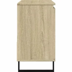 vidaXL - Sonoma eiken Wastafelonderkast met 1 deur 2 lades - 65x33x60 cm