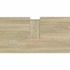 vidaXL - Sonoma eiken Wastafelonderkast met 1 deur 2 lades - 65x33x60 cm