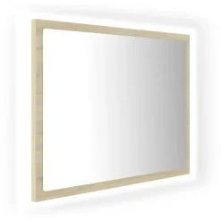 vidaXL - Spiegel - Bruin - Bewerkt hout