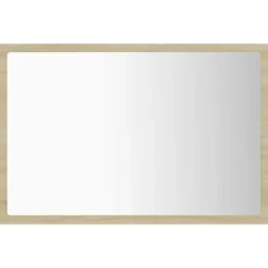 vidaXL - Spiegel - Bruin - Bewerkt hout