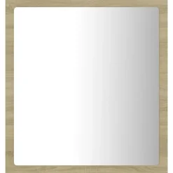 vidaXL - Spiegel - Bruin - Bewerkt hout