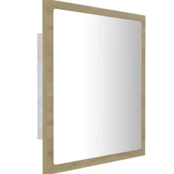 vidaXL - Spiegel - Bruin - Bewerkt hout