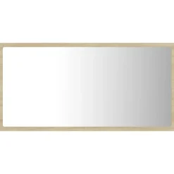 vidaXL - Spiegel - Bruin - Bewerkt hout