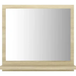 vidaXL - Spiegel - Bruin - Bewerkt hout - 40 x 10.5 x 37 cm