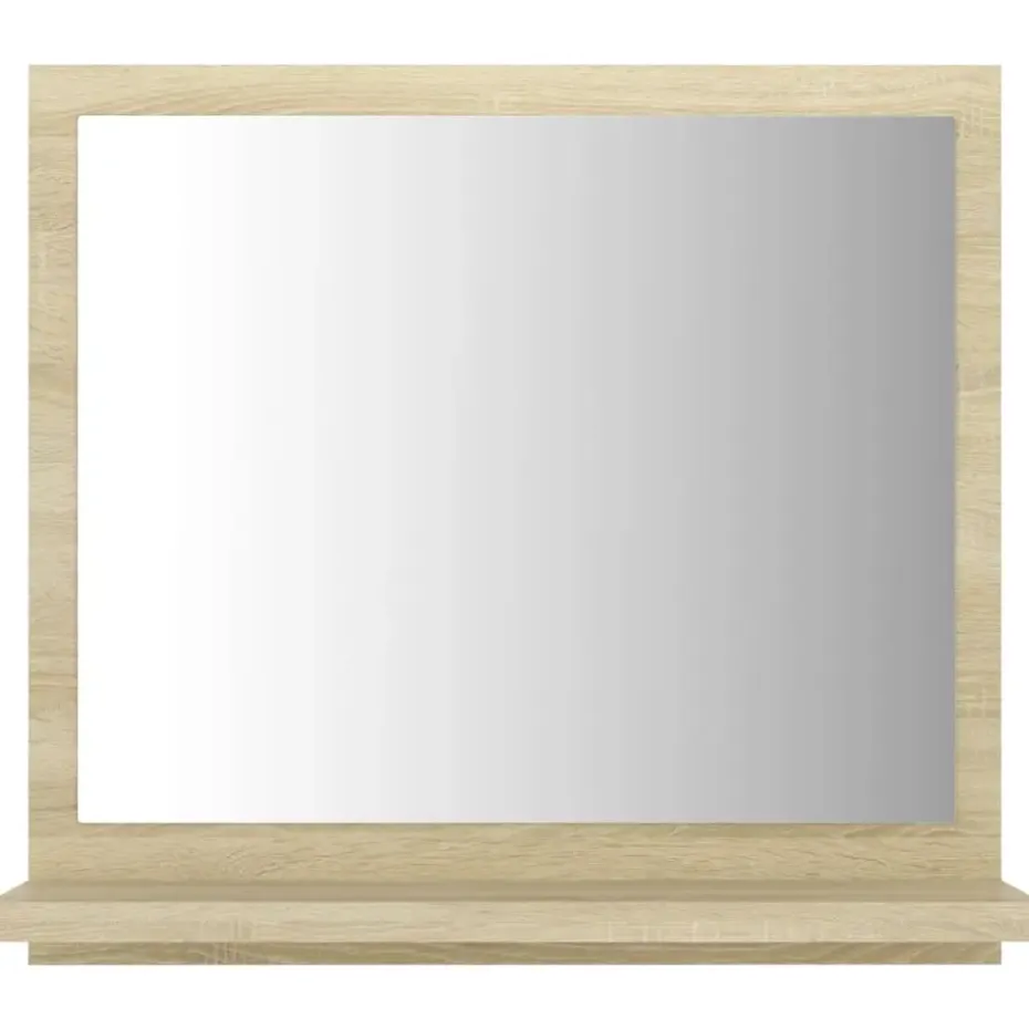 vidaXL - Spiegel - Bruin - Bewerkt hout - 40 x 10.5 x 37 cm